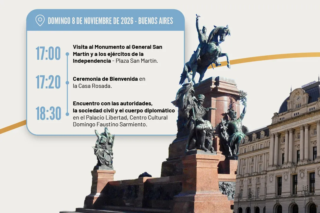 Cronograma oficial de la Visita del Papa León XIV - Imagen 1